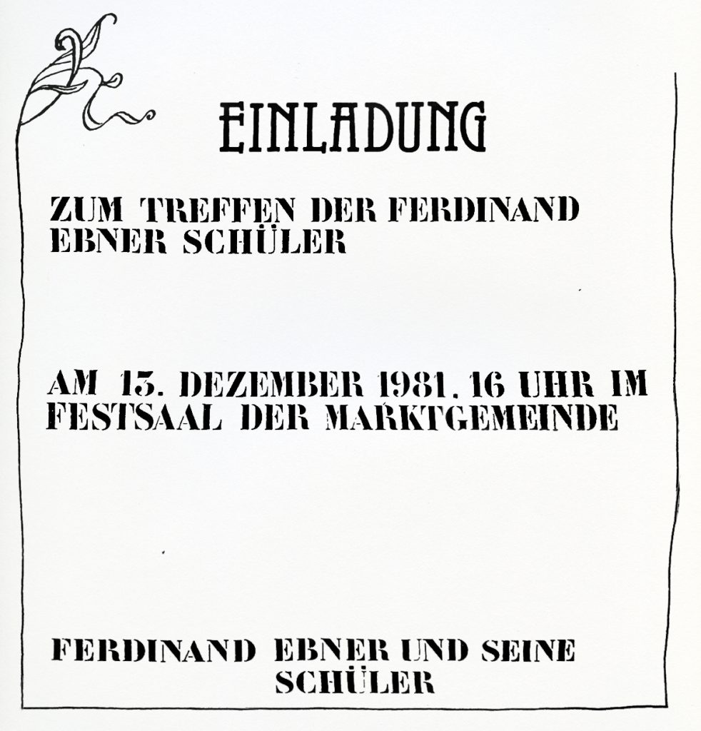 Ferdinand Ebner – Philosoph
